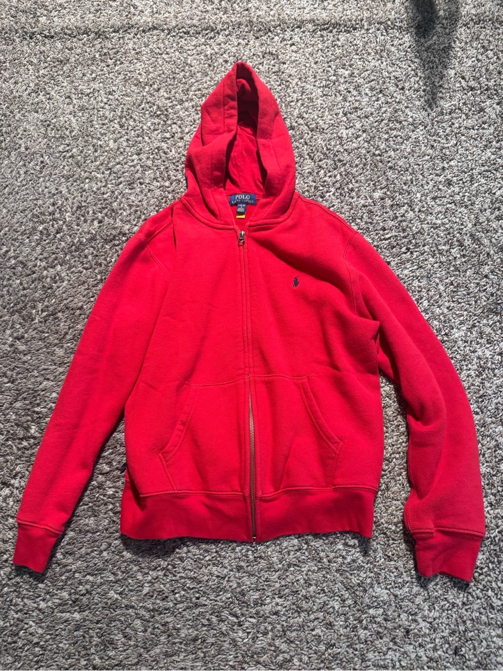 Polo by Ralph Lauren Bright Red Fleece Zip Hoodie
